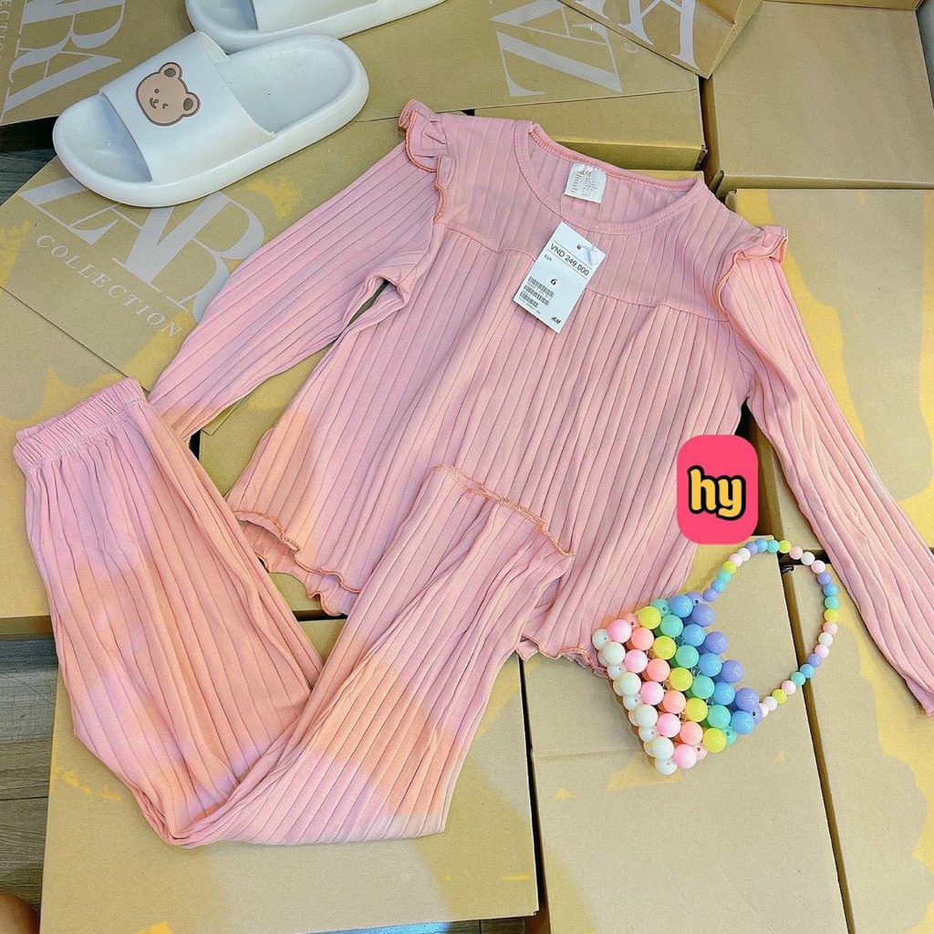 Bộ bé gái tăm gân bánh bèo cho bé gái