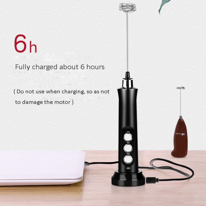 Máy đánh trứng, tạo bọt 3 trong 1 tích hợp cổng sạc USB EW-071