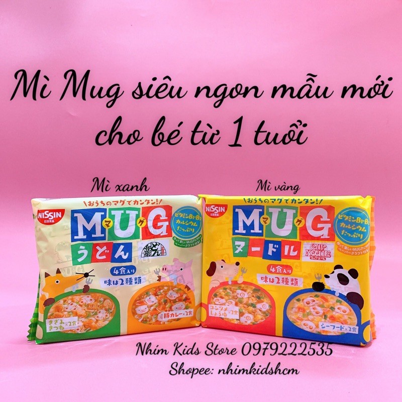 Mì ăn liền Mug Nissin cho bé (date 5/2022)