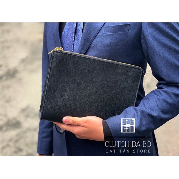 [BẢO HÀNH TRỌN ĐỜI] Clutch Nam / Clutch Công Sở Cao Cấp Hàng Đẹp Gạt Tàn Store / Cam Kết Da Bò Thật 100% - CL47