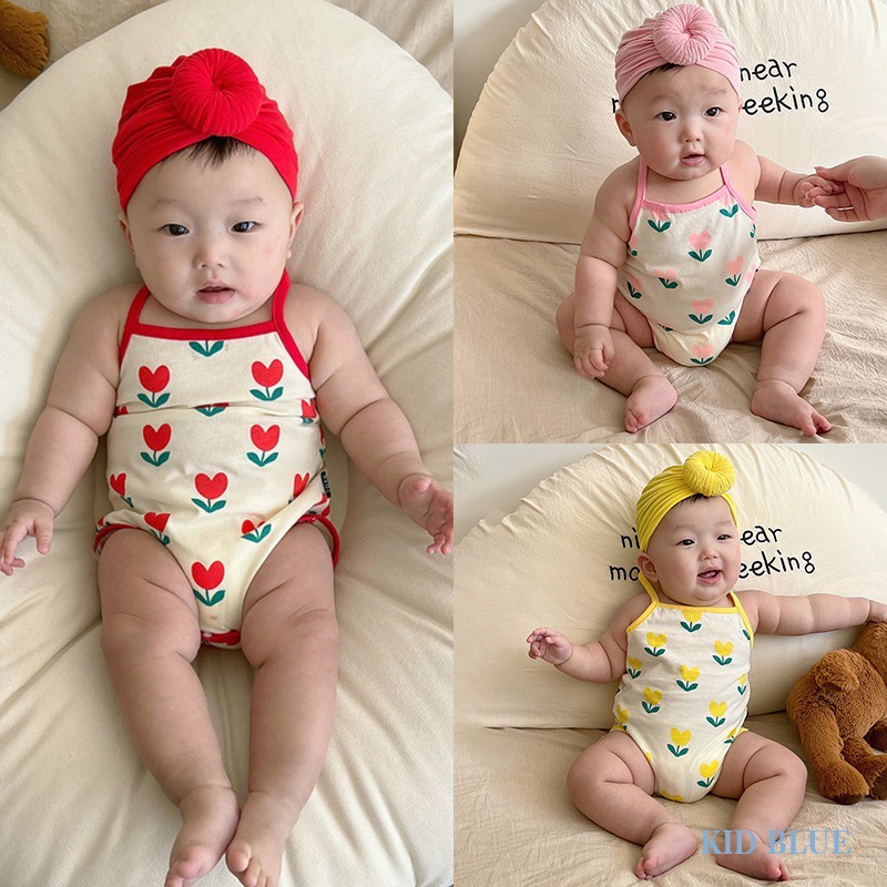 Bộ Áo Liền Quần Hai Dây Thời Trang Mùa Hè Cho Bé Gái