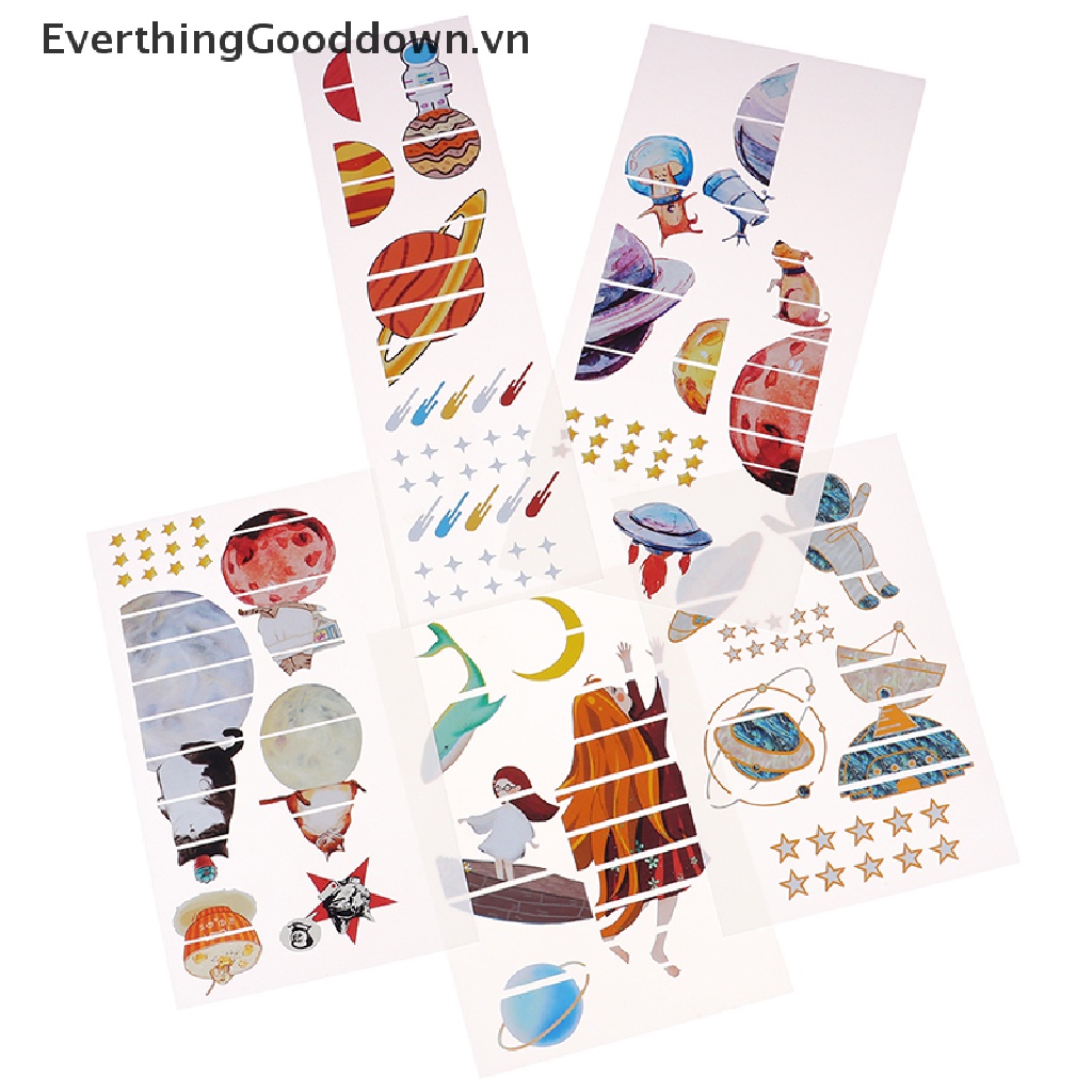 Everthinggooddown Space Miếng Dán Trang Trí Đàn Guitar Bass DIY