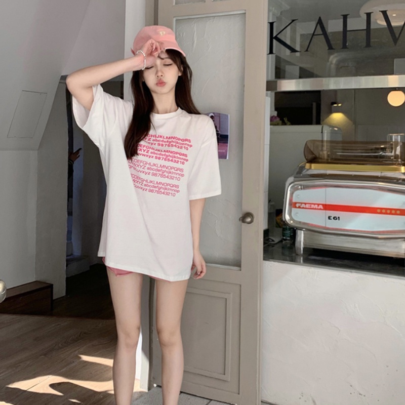 NRVP Áo Thun Cotton Tay Ngắn Cổ Tròn Màu Trơn Thời Trang Dành Cho Nữ