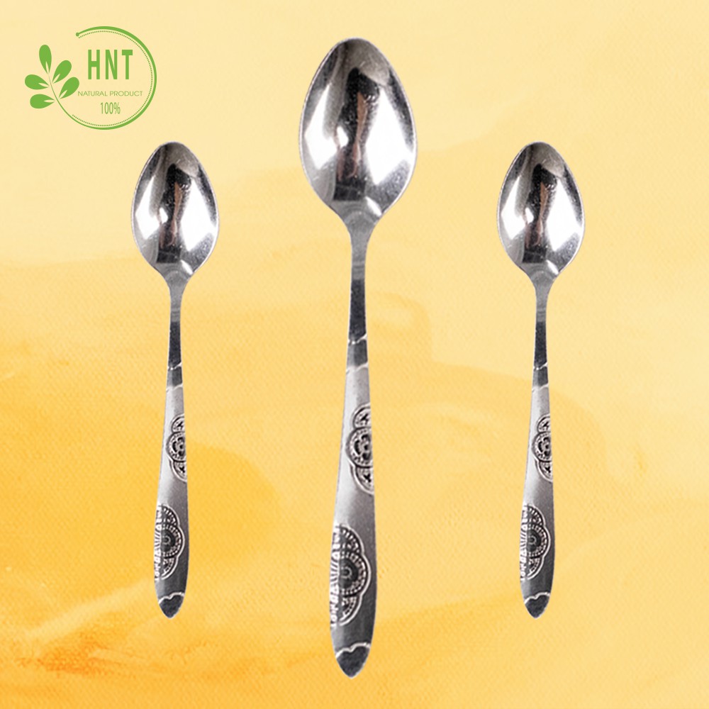 Thìa inox coffee không gỉ thiết kế hoa cúc tinh xảo - HNT NATURAL PRODUCT T1K