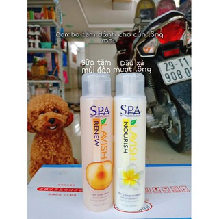 Combo sữa tắm + xả cho cún lông nâu SPA LAVISH