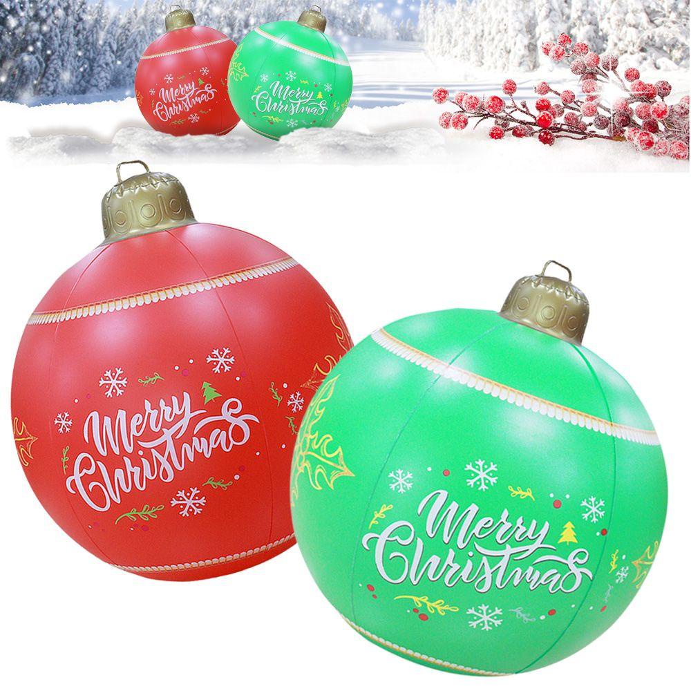 Bóng PVC Bơm Hơi 60cm Trang Trí Giáng Sinh Năm Mới 2022