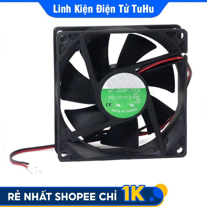 Quạt Tản Nhiệt 12V 8x8x2.5cm Thông Gió Làm Mát Tản Nhiệt