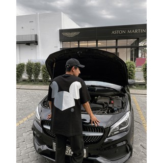TEE BIG LOGO đen - ÁO THUN cotton basic CHUỘT TRẮNG