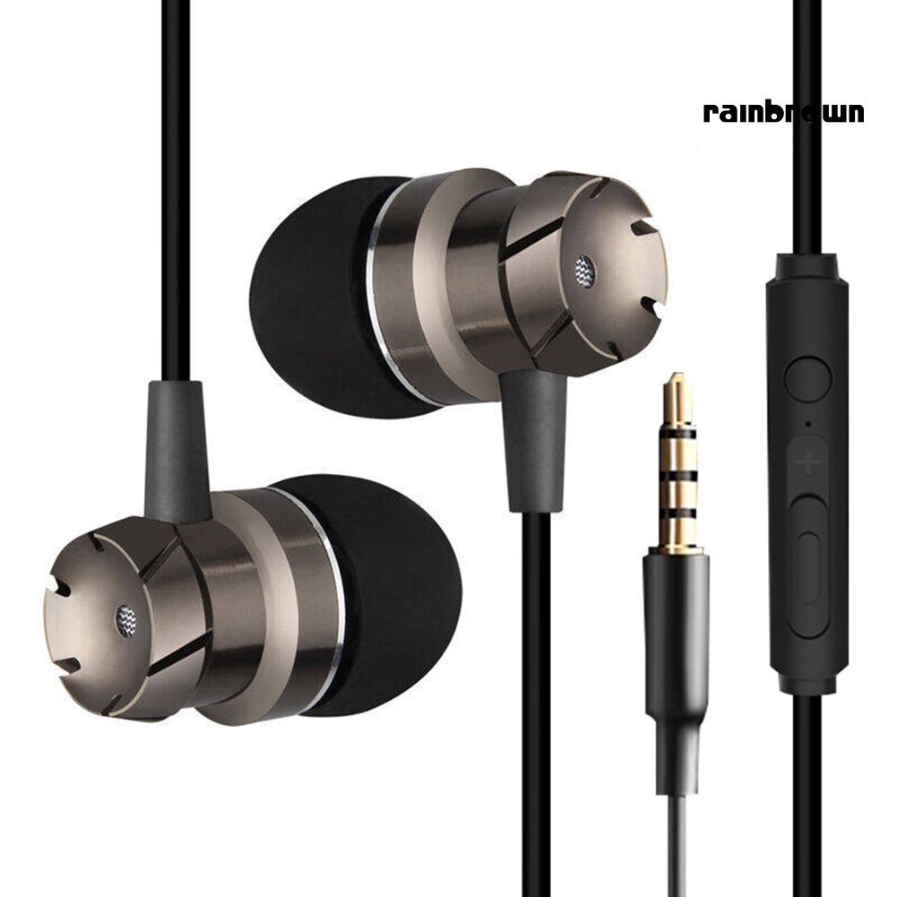 Tai Nghe In-Ear Có Dây Kim Loại Universal / Rej / Mic