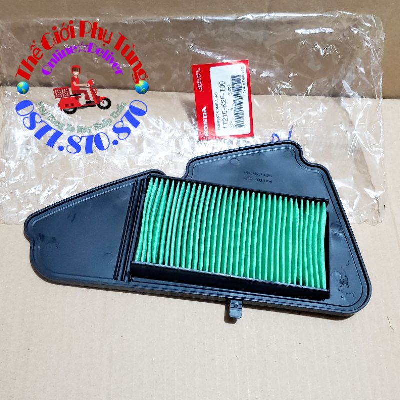 Lọc gió Scoopy 2021, Genio Zin chính hãng Honda Thái Lan - 17210-K2F-T00