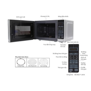LÒ VI SÓNG SHARP R-G572VN-S (có nướng)