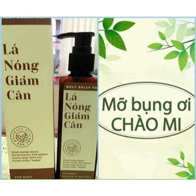 LÁ NÓNG GIẢM CÂN TAN MỠ