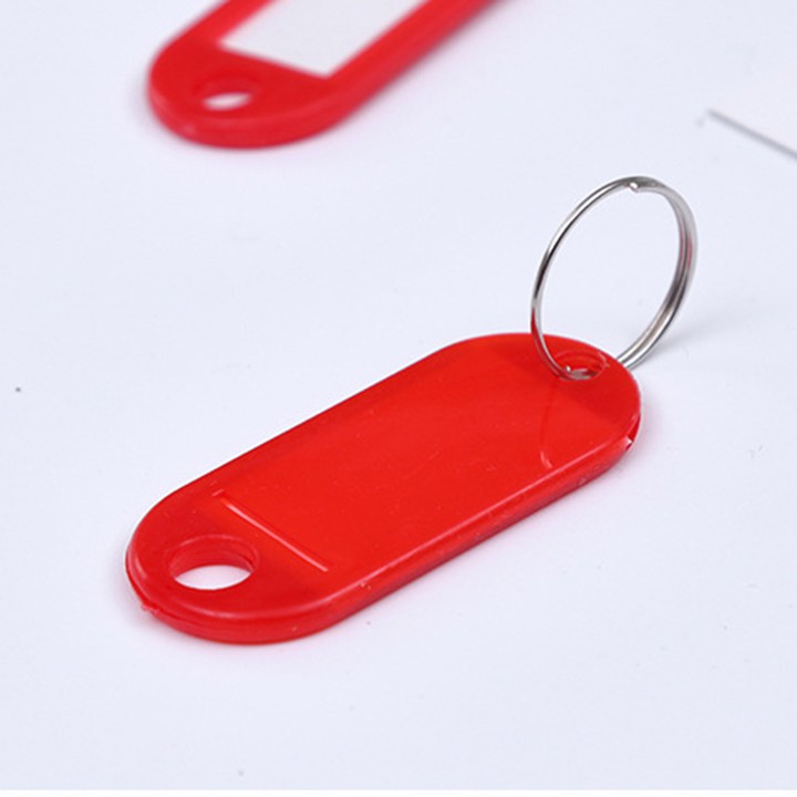 Móc treo chìa khóa có thẻ giấy note ghi chú bọc khung nhựa đánh dấu số vali túi xách key tag youngcityshop 30.000