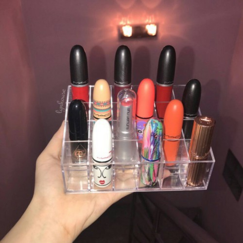 Khay Đựng Son Đa Năng 24 Ô Trong Suốt Tiện lợi