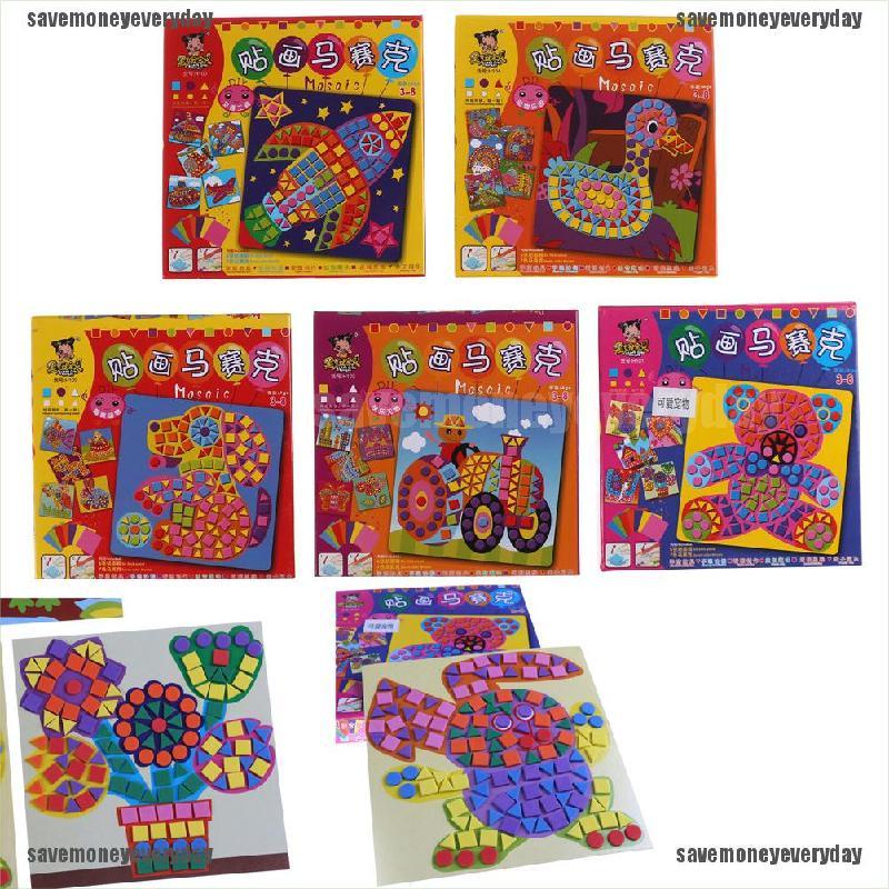 [Save] 6 Pcs/set Kids Puzzle Stickers Toys Art Farm Educational Children's Day Gift