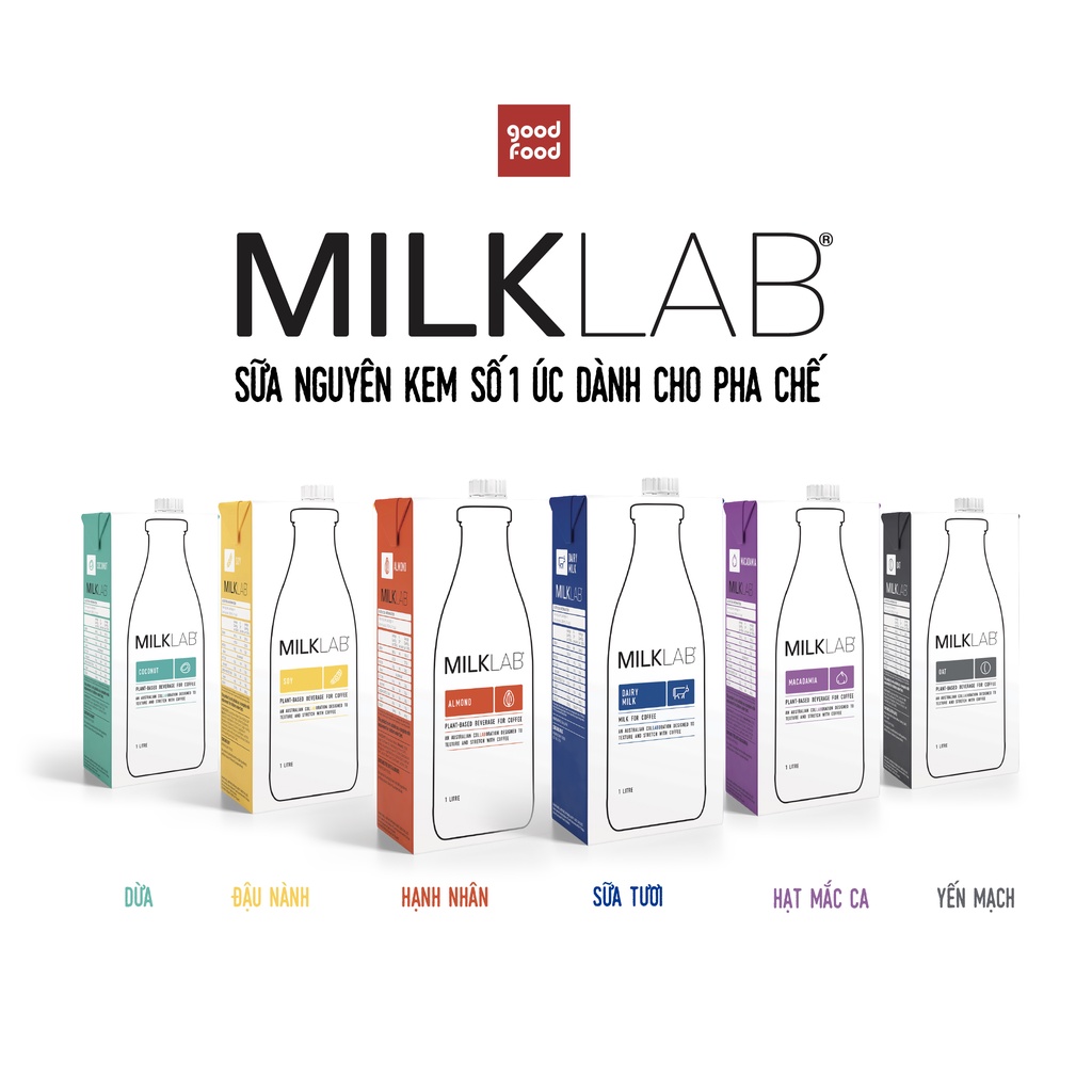 Sữa Hạt Milklab hạnh nhận 1l - Thùng 8 hộp