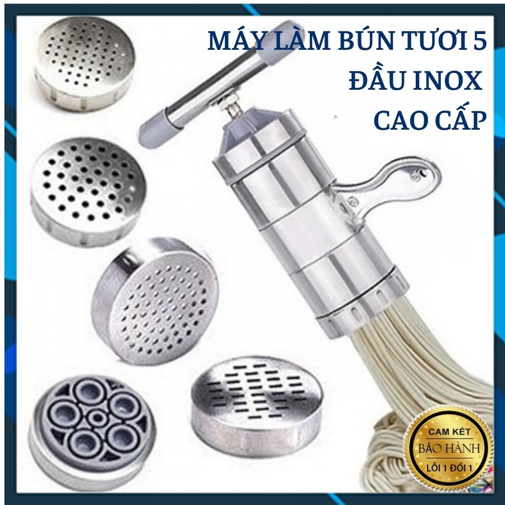 Máy Làm Bún Tươi Mỳ Sợi Tự ĐộngTại Nhà 5 Dạng Sợi Khác Nhau