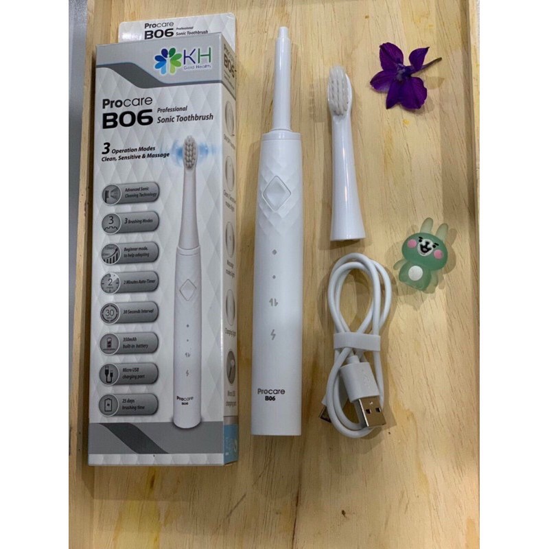 Bàn Chải Điện Trẻ Em  PROCARE KHBO6-Bàn Chải Đánh Răng  Điện Vệ sinh răng miệng cho bé đầu rung HÀNG CHÍNH HÃNG
