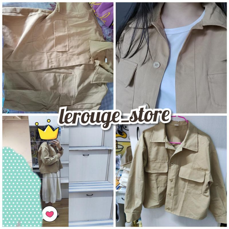 [Order] Áo khoác túi hộp ulzzang dáng ngắn thời trang (ảnh thật) | BigBuy360 - bigbuy360.vn