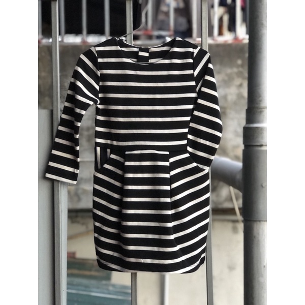 Váy dài tay bé gái HM 1-6 tuổi  Váy thun mềm mịn co giãn 1121