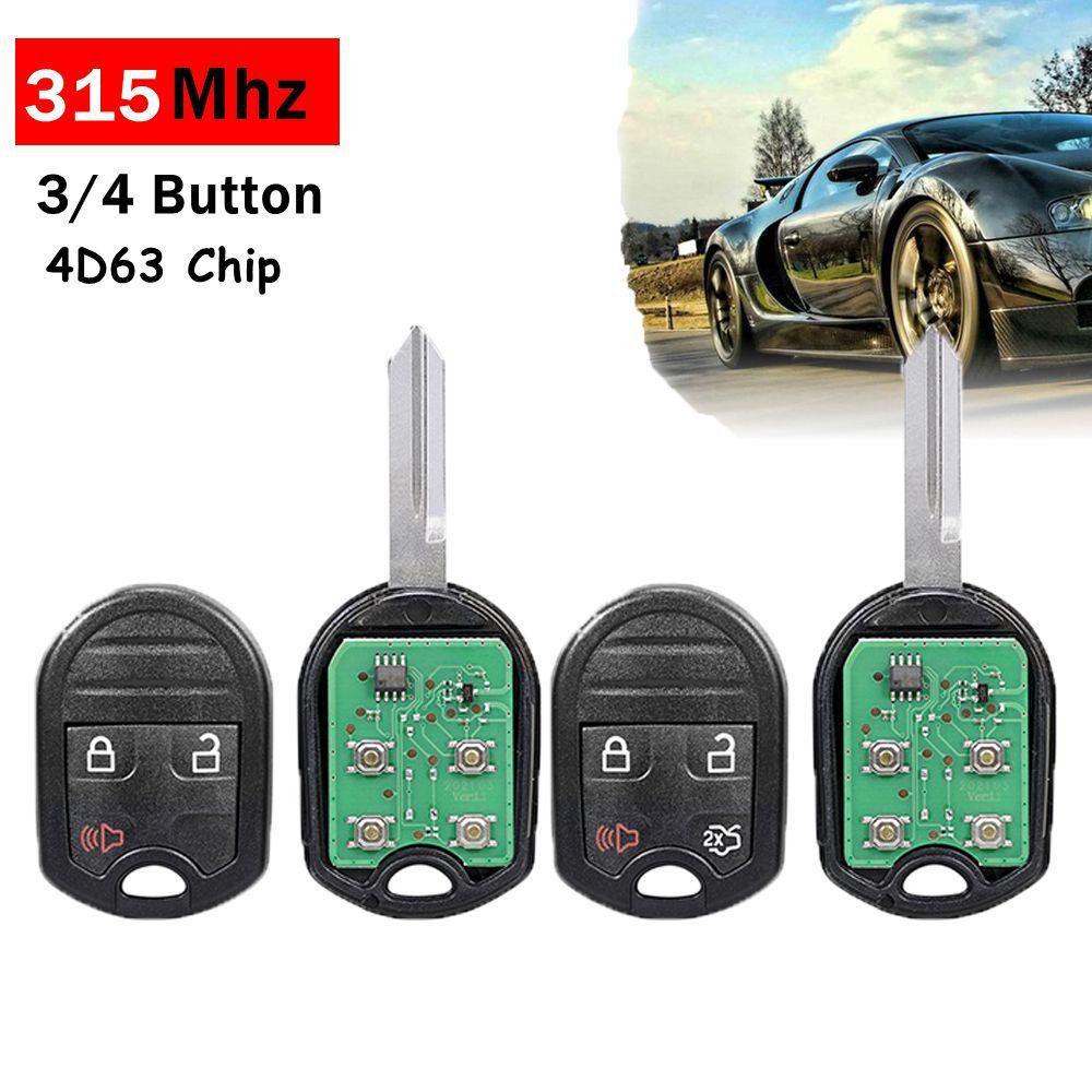 MAG Chìa Khóa Điều Khiển Từ Xa 4 Nút 315MHz Cho Xe Hơi Ford Edge