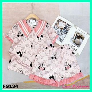 LỤA PIJAMA- BỘ PIJAMA ĐÙI TIỂU THƯ LỤA SATIN HÀNG CAO CẤP