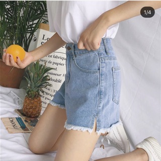 Quần short xẻ gấu ulzzang