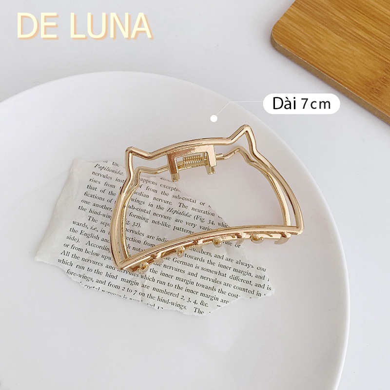 Kẹp tóc càng cua kim loại màu vàng gold nhiều kiểu dáng kích cỡ PKT4000