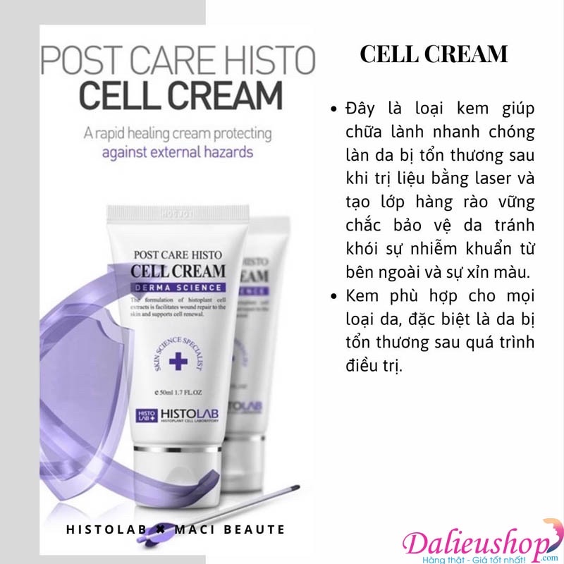 KEM PHUC HỒI TÁI TẠO DA K CREAM / CELL CREAM HISTOLAB 50ML