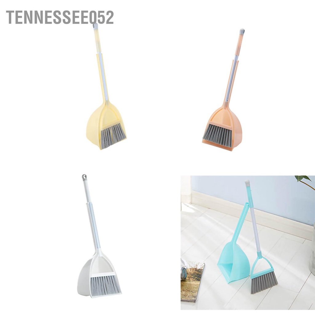 Tennessee052 Bộ chổi quét nhà dành cho trẻ em lông mềm bằng nhựa nhỏ Chổi bụi Đồ chơi mẫu giáo