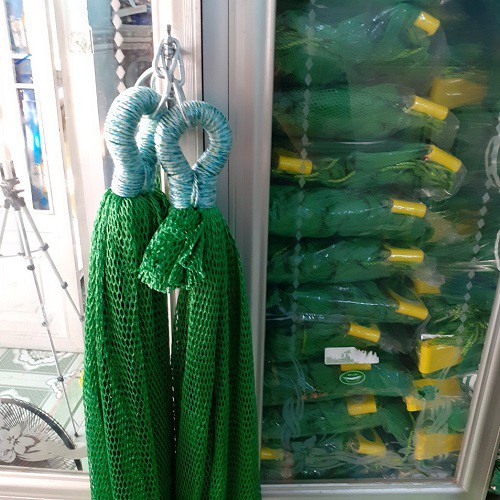 Võng lưới bó đầu cỡ đại người lớn kích thước 220x150cm - Võng lưới treo ngoài trời du lịch dã ngoại