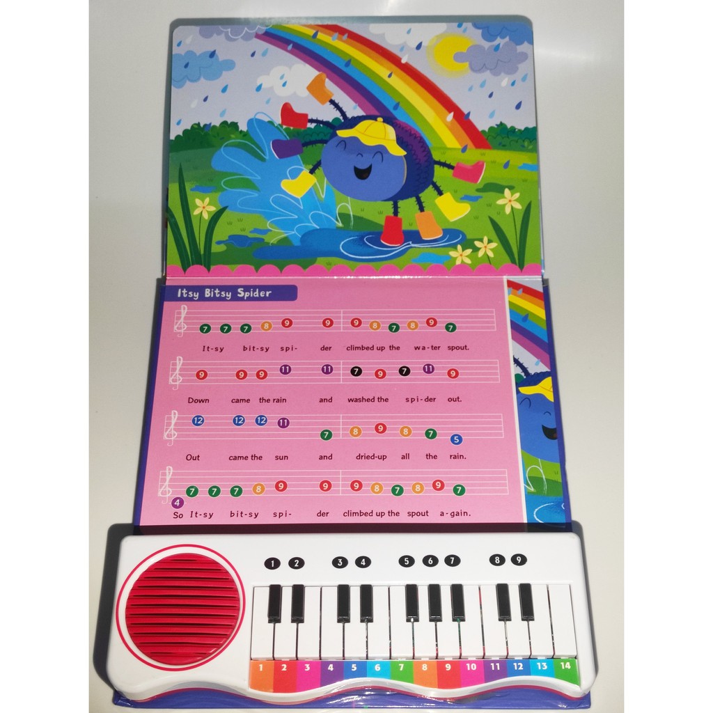 (đồ chơi nhạc cụ) Đồ chơi piano cho bé từ 06 tháng tuổi trở lên (loại: ITSY BITSY SPIDER)