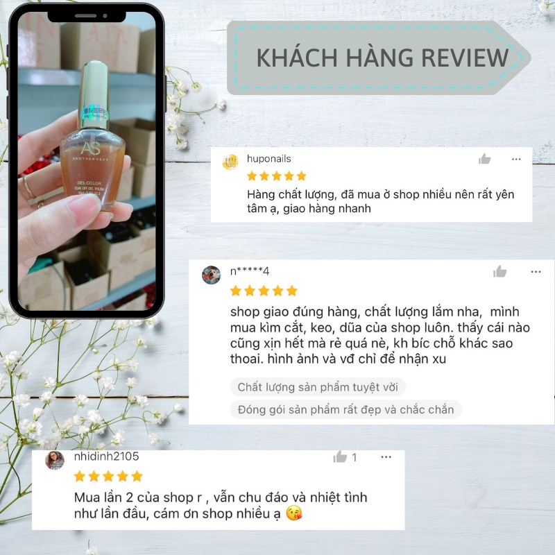 Bộ dụng cụ gồm nước phá gel AS phá sơn móng tay hiệu quả cây cạo gel và kẹp ủ móng tay VUA SƠN AS 15ml