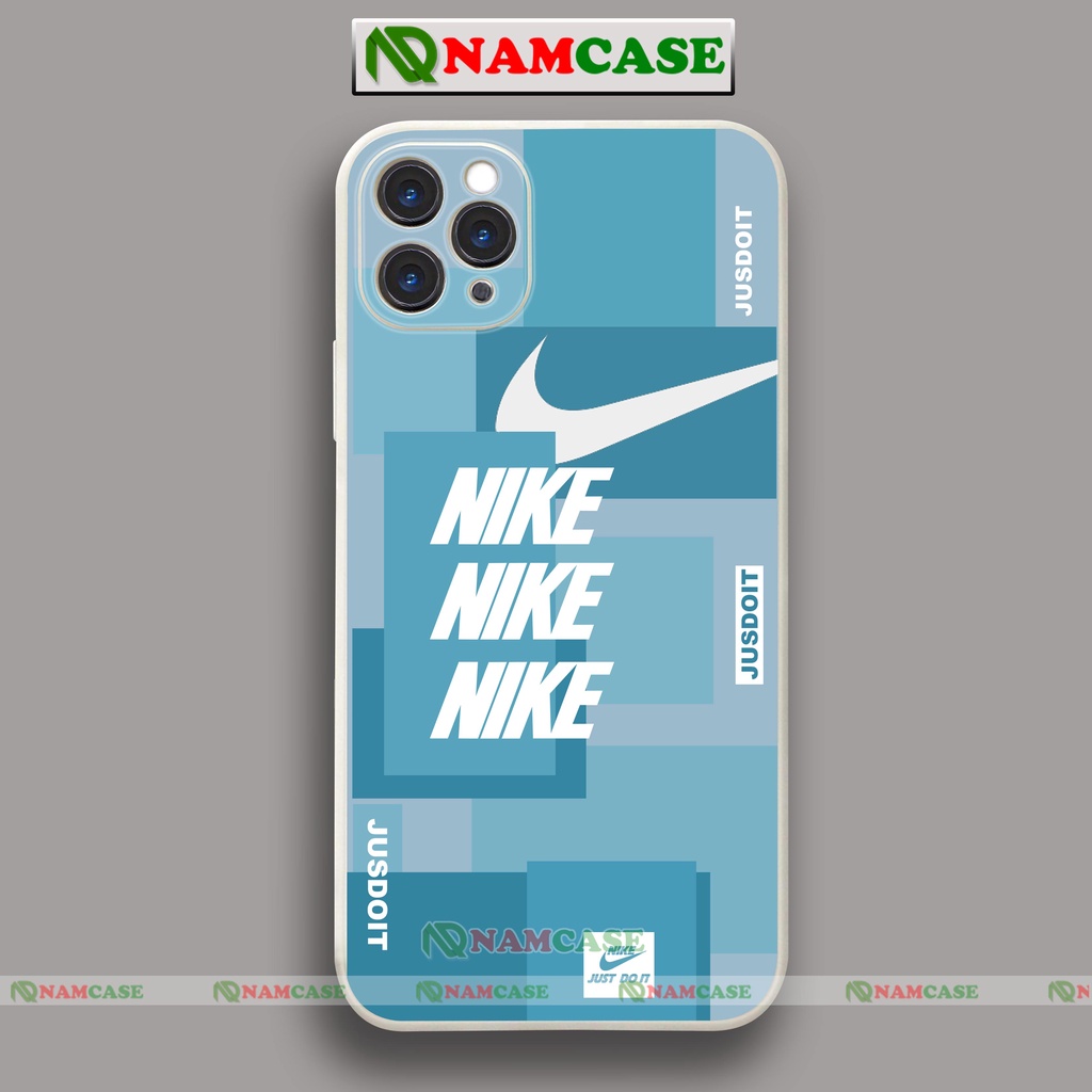 Ốp lưng iPhone Nike cạnh viền vuông silicon dẻo cho iphone 6/6s/7/8/X/XS/XR/11/12/13 Pro Plus Max cute đẹp dễ thương