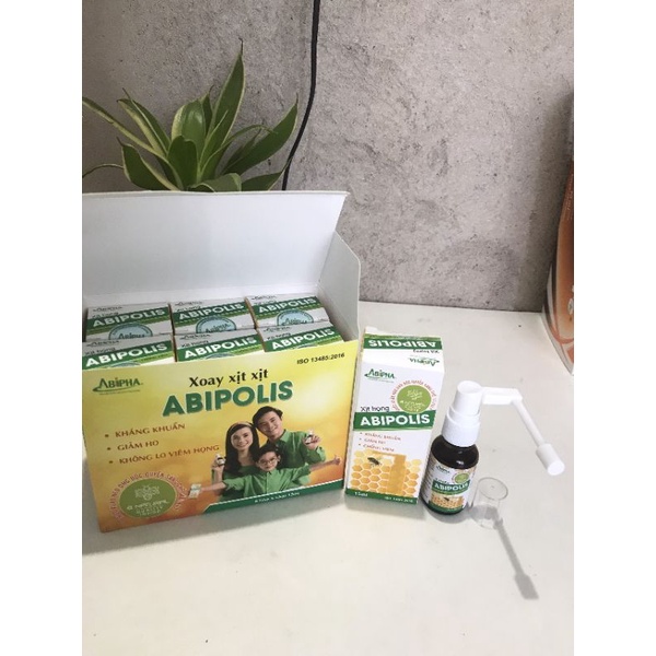 Xịt Họng Keo Ong ABIPOLIS 15ML, Kháng Khuẩn, Giảm Ho, Không lộ Viêm Họng