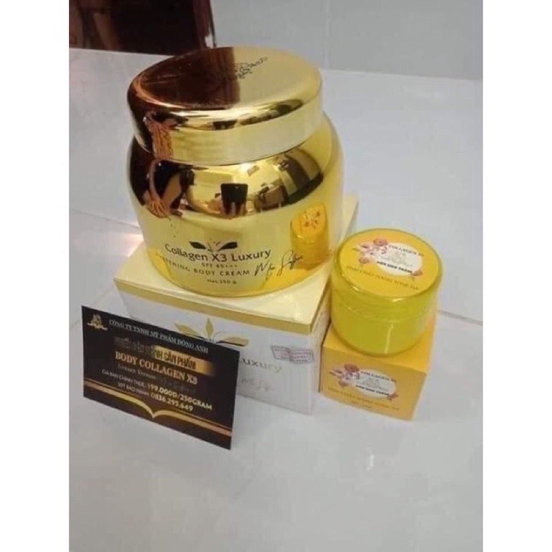 COMBO KEM BODY + KÍCH TRẮNG  COLLAGEN X3 ĐÔNG ANH CHÍNH HÃNG