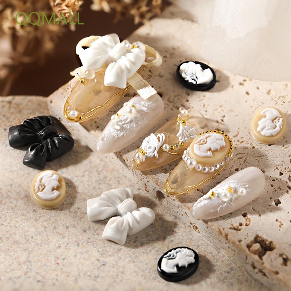 Set 8 Phụ Kiện Nơ 3D Dành Cho Trang Trí Móng Tay