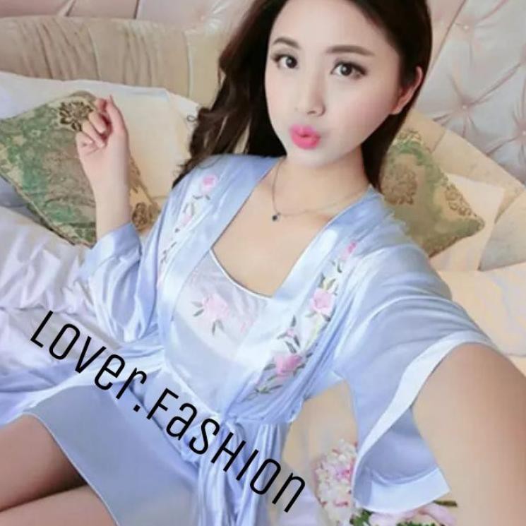 Đồ Ngủ Kimono Thêu Họa Tiết 2-1 Thời Trang Cho Cặp Đôi | BigBuy360 - bigbuy360.vn