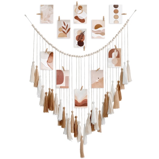 Macrame Treo Tường Decor Phòng Ngủ Decor Phòng Khách Mành Treo Tường Rèm Treo Macrame Phong Cách Boho Vintage