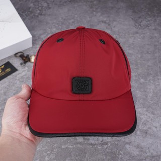 Mũ lưỡi trai Nón Sơn chính hãng MC158 logo vuông chất liệu vải dù phối da cao cấp dành cho nam - Hùng Nón Hiệu