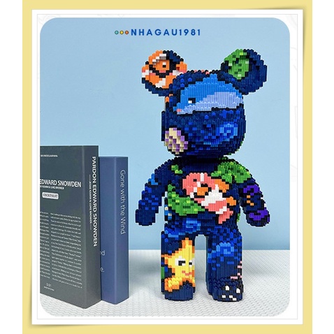 Đồ Chơi Lắp Ráp Mô Hình Bearbrick Lớn 45cm 50cm Tặng Đèn Led Tặng Búa Inox Lắp Ráp Shop Nhagau1981
