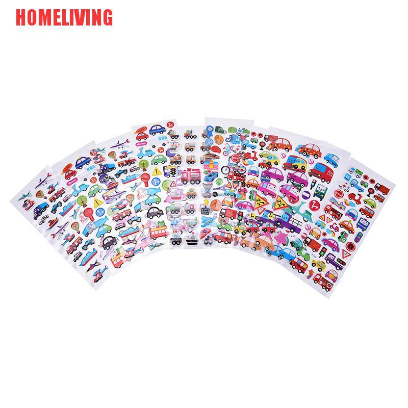 Set 2 Nhãn Dán Họa Tiết Bong Bóng Hoạt Hình Trang Trí Sổ Tay / Nhật Ký