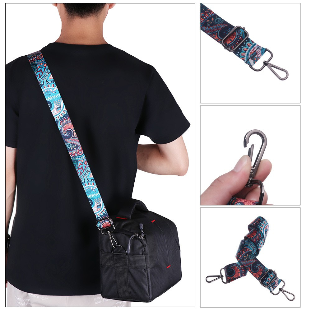 ONLY Fashion Colored Bag Belts Nylon Backpack Accessories Handbag Chain Women Adjustable  National Wind Rainbow  Shoulder Bag Straps