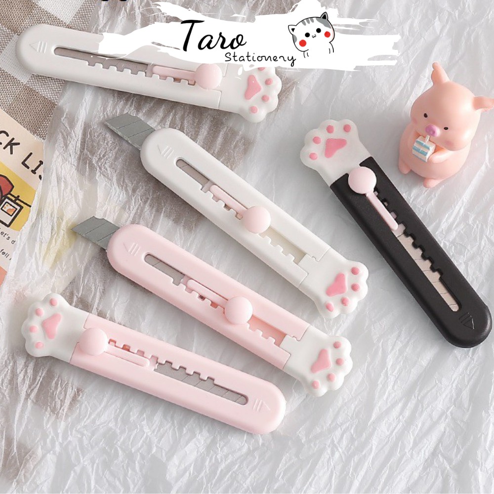 Dao rọc giấy chân mèo mini siêu cute D01 Taro Stationery