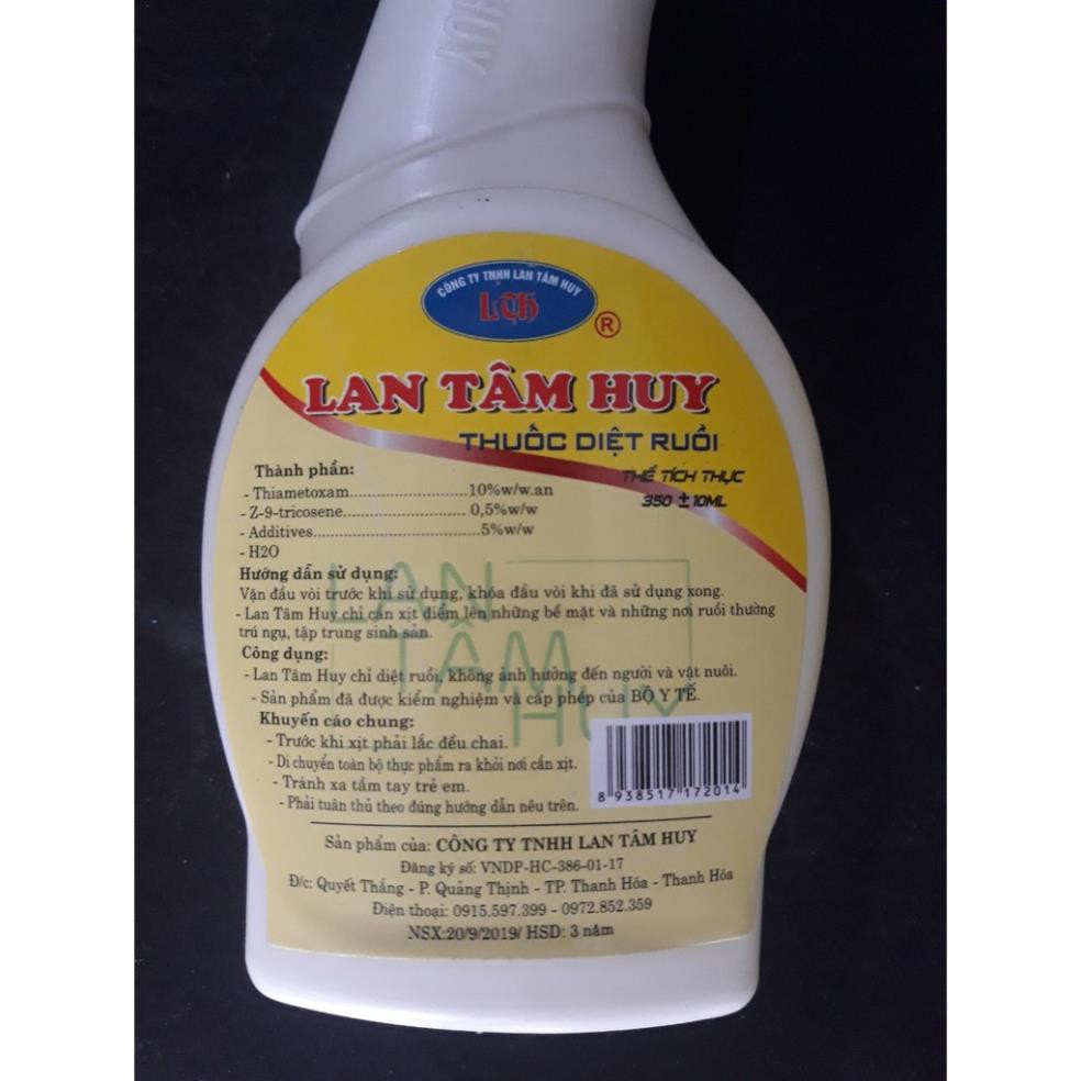 Chai xịt Ruồi Lan Tâm Huy nguyên liệu nhập khẩu Châu Âu 350ml