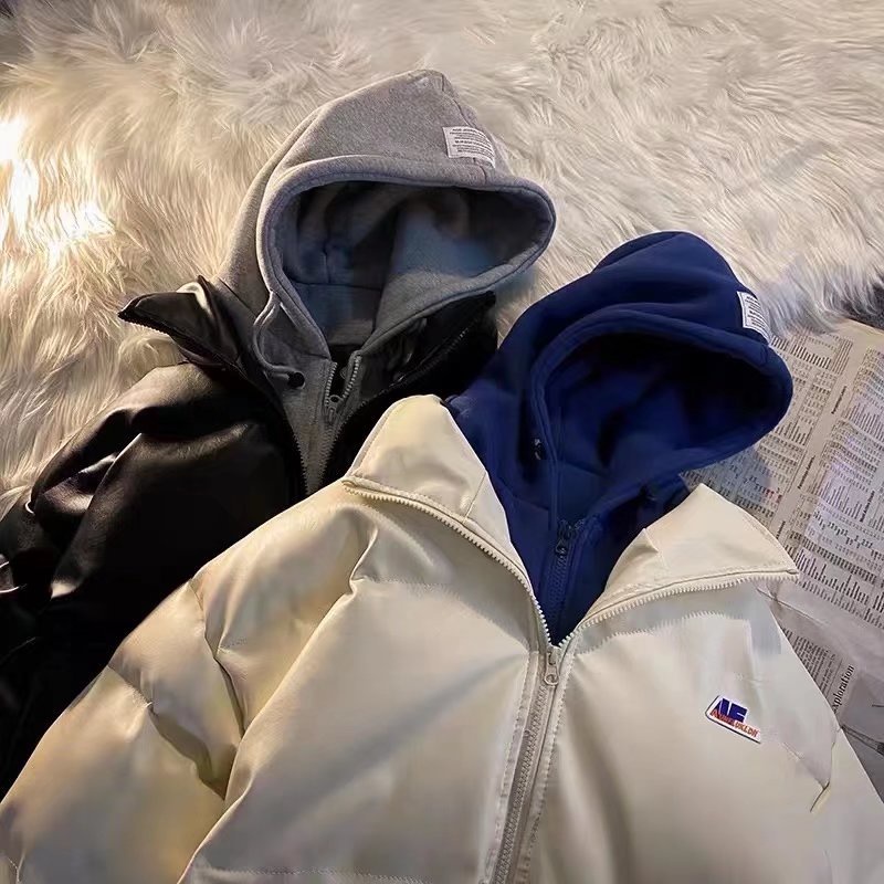 Áo Phao Nam Xuất Khẩu,Chất Siêu Đẹp, Áo Khoác Nam Da Kết Hợp Mũ Nỉ Cực Ấm Jean Store k02