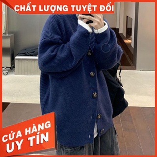 Áo khoác Cardigan dệt kim dáng rộng cho nam - HÀNG MỚI VỀ