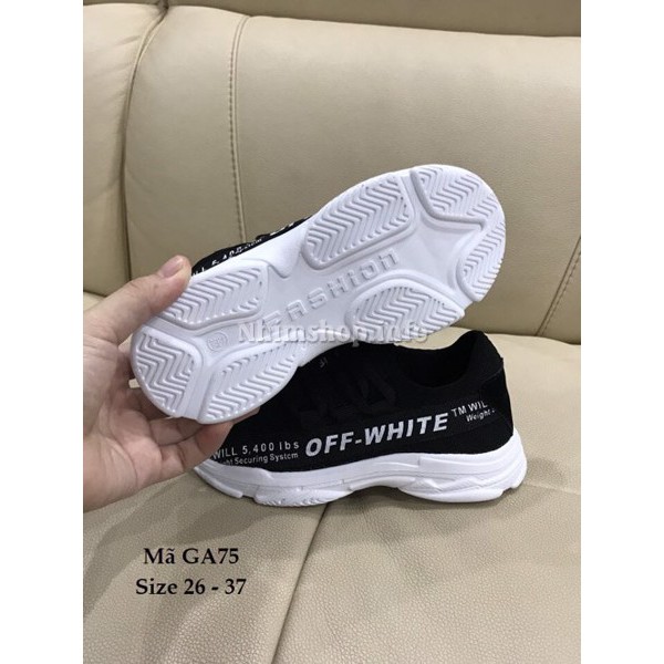 Giày Thể Thao Yeezy Zebra Cho Bé Trai Và Bé Gái 3 - 12 Tuổi GA75