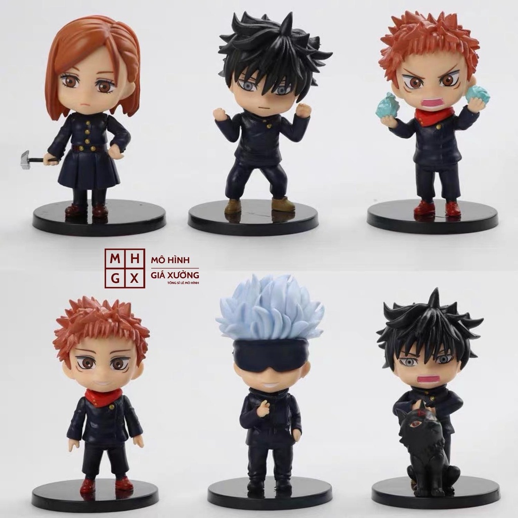 Mô Hình JUJUTSU KAISEN - Chú Thuật Hồi Chiến  Gojo Satoru , Megumi , Nobara , Yuji Itadori - Figure-MHGX