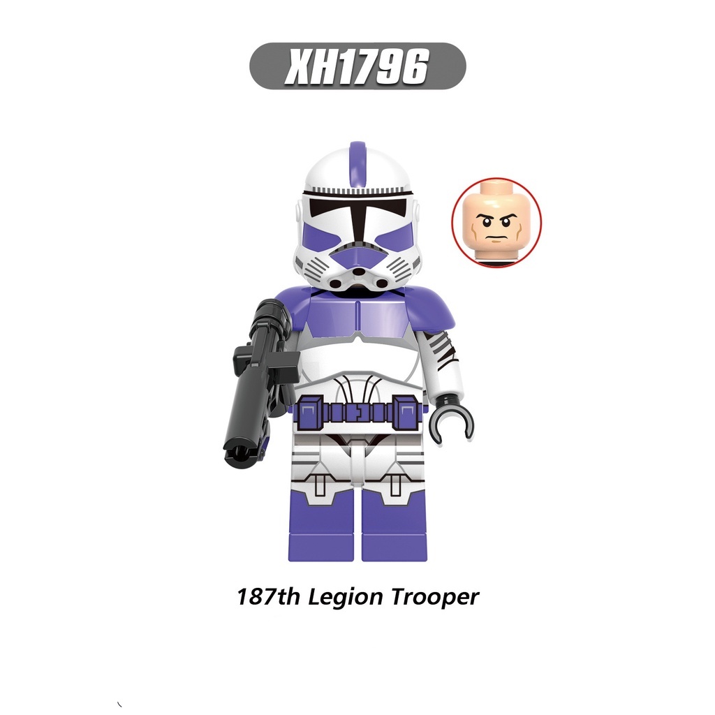 Jesse Gray Legionnaire Lắp Ráp Khối Minifigures chiến tranh giữa các vì sao kỹ thuật kiến trúc đồ chơi mô hình nhân vật